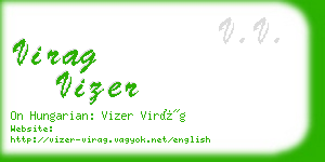 virag vizer business card